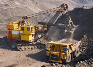 Mining crane operation